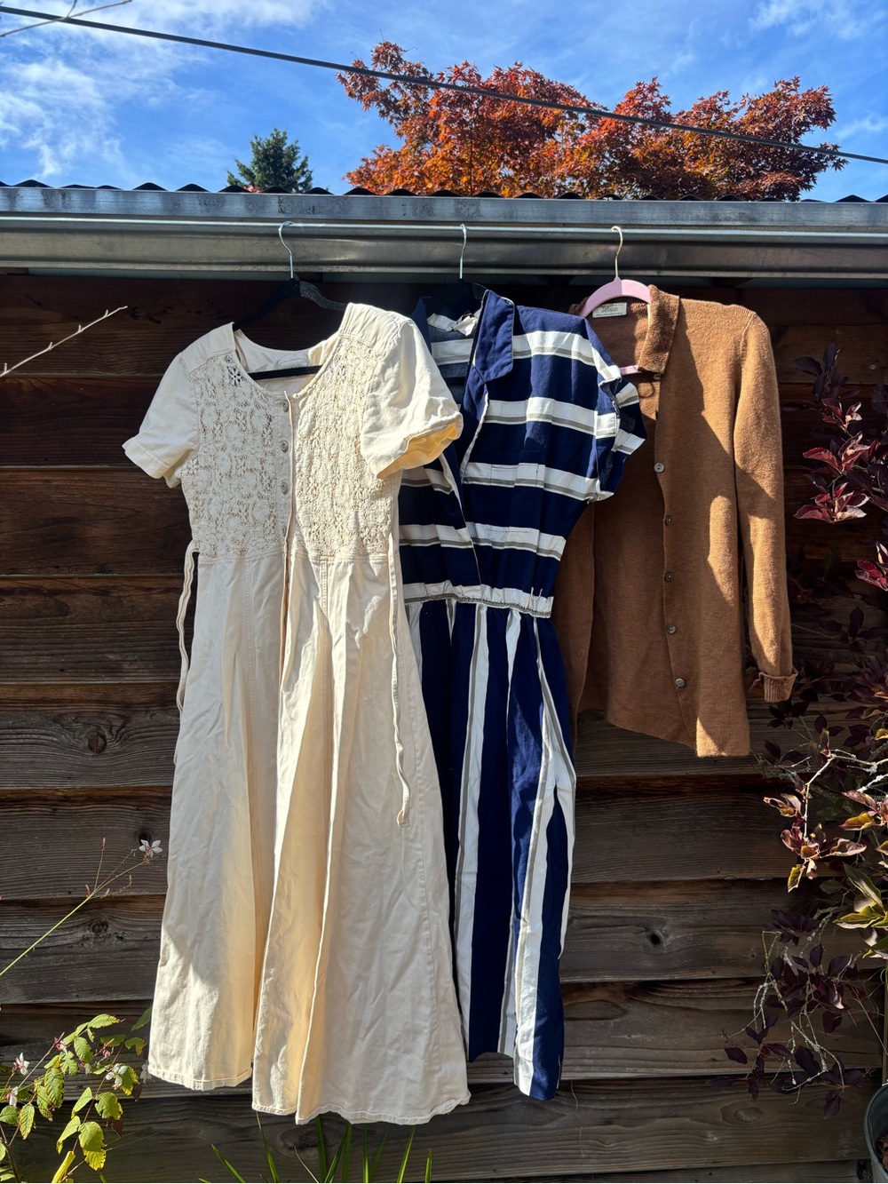 Vintage Cottagecore Natural Fiber Dress Lot